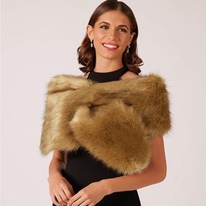 AZAZIE FAUX FUR WRAP